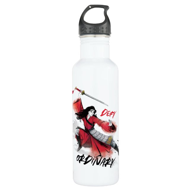 Bouteille D'eau Aquarelle multicanale "Defy Ordinary" (Devant)