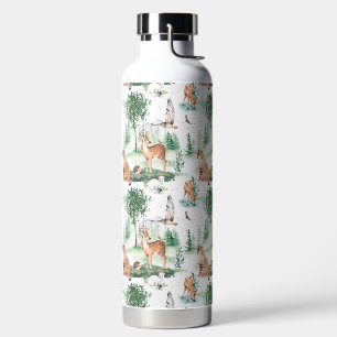Bouteille D'eau Aquarelle Woodland Baby Motif animal