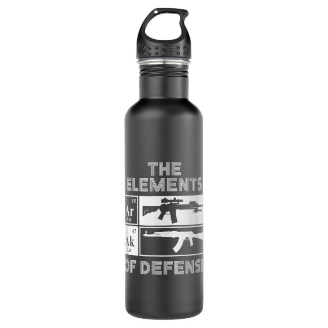 Bouteille D'eau AR15 AK47 Element of Defense Periodic Table (Devant)