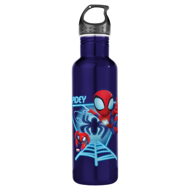 Bouteille D'eau Araignée et Glow Webs TRACE-E (Devant)