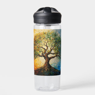 Bouteille D'eau Arbre de connaissances - Peinture à l'huile