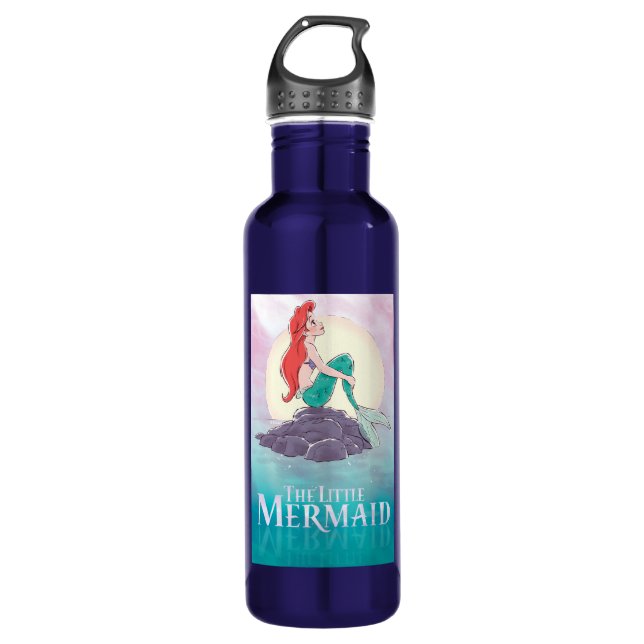 Bouteille D'eau Ariel| La Petite Sirène - Princesse Pearlescent (Devant)