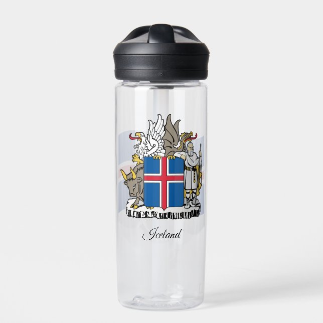 Bouteille D'eau Armoiries de l'Islande, Drapeau, Islande (Extérieur)