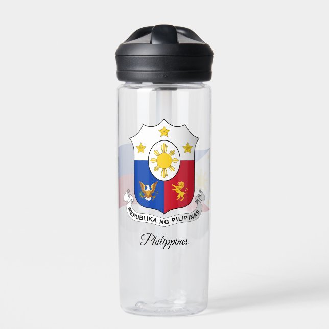 Bouteille D'eau Armoiries des Philippines, Drapeau, Philippines (Extérieur)