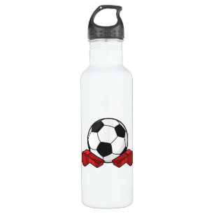 Bouteille D'eau Arrivée sifflet & balle de football