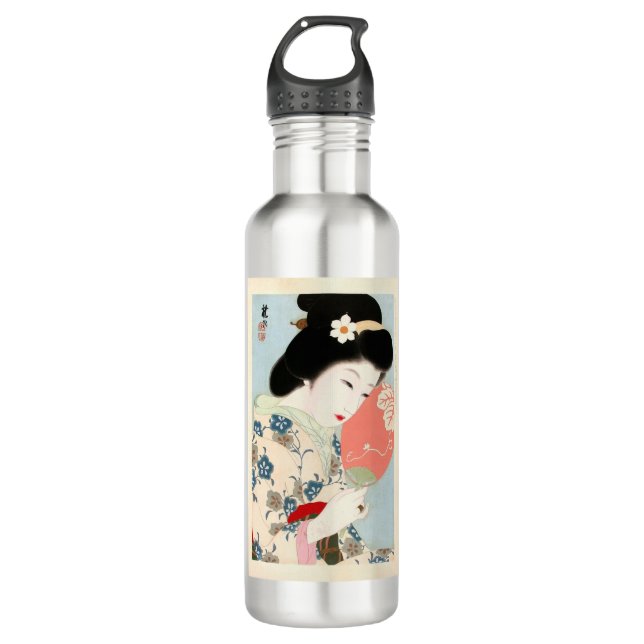 Bouteille D'eau Art classique japonais de la dame Geisha (Devant)