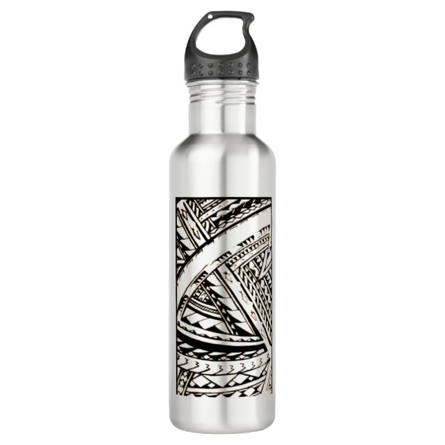 Bouteille D'eau Art tribal de Fili Samoan par Sku (Devant)