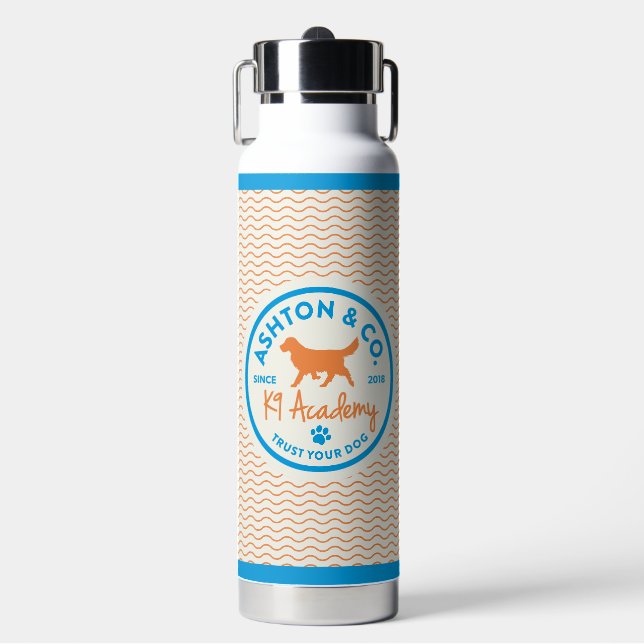 Bouteille D'eau Ashton & Co. K9 Academy Wavy Lines Water Bottle (Salle de sport)