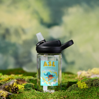 Bouteille D'eau ASL est ma superpuissance