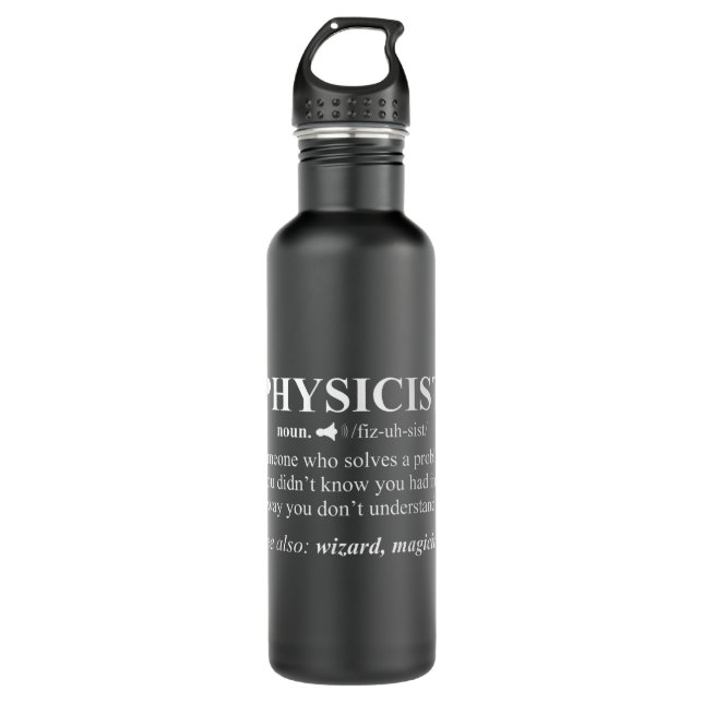 Bouteille D'eau Assistant de définition de physicien scientifique  (Devant)