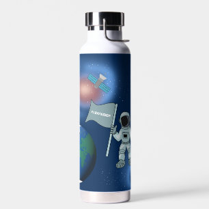 Bouteille D'eau Astronaut dans la galaxie spatiale Nom personnalis