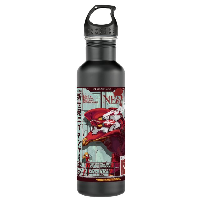 Bouteille D'eau Asuka Langley Sohryu - Evangelion Classic (Devant)