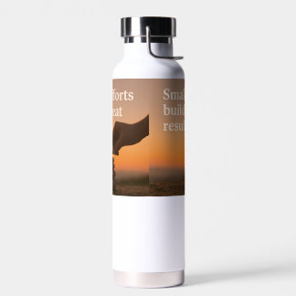 Bouteille D'eau Atteindre la grandeur Un pas à la fois