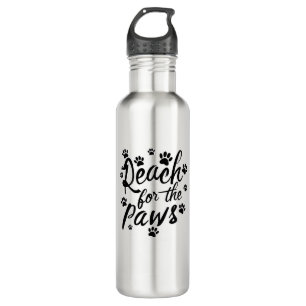 Bouteille D'eau Atteindre Pour La Typographie Des Pôles