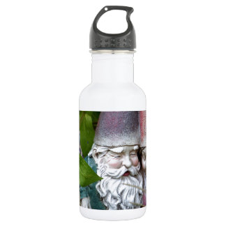 Bouteille D'eau Au gnome dans le jardin