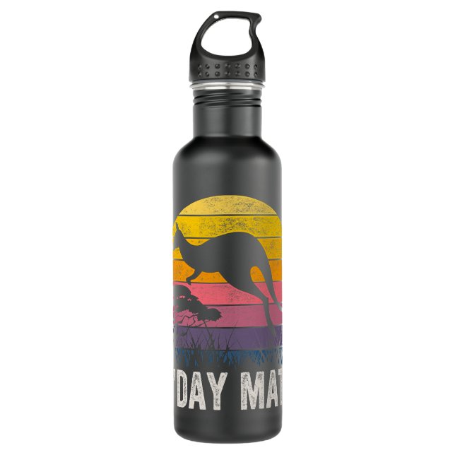 Bouteille D'eau Australie G-day Mate Funny Kangaroo Australian Sym (Devant)
