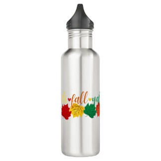 Bouteille D'eau Automne Feuilles Graphique : T-shirt Automne