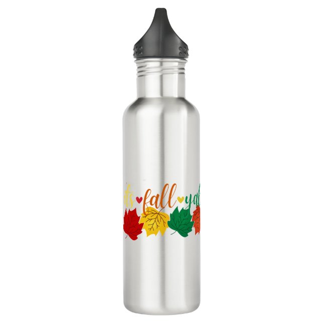 Bouteille D'eau Automne Feuilles Graphique : T-shirt Automne (Gauche)