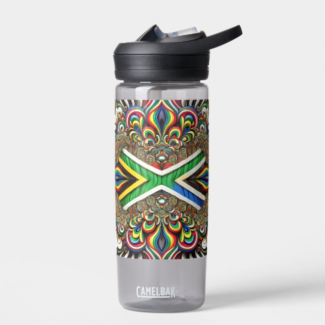Bouteille d'eau aux couleurs sud-africaines Design (Gauche)
