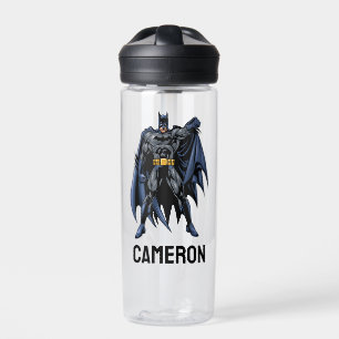 Bouteille D'eau Avant Batman en couleur   Ajouter Votre Nom
