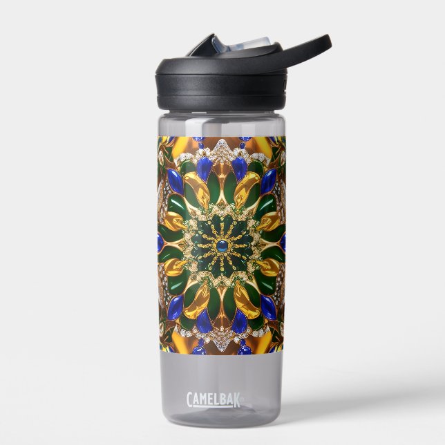 Bouteille d'eau avec brésilienne Couleurs Design (Gauche)