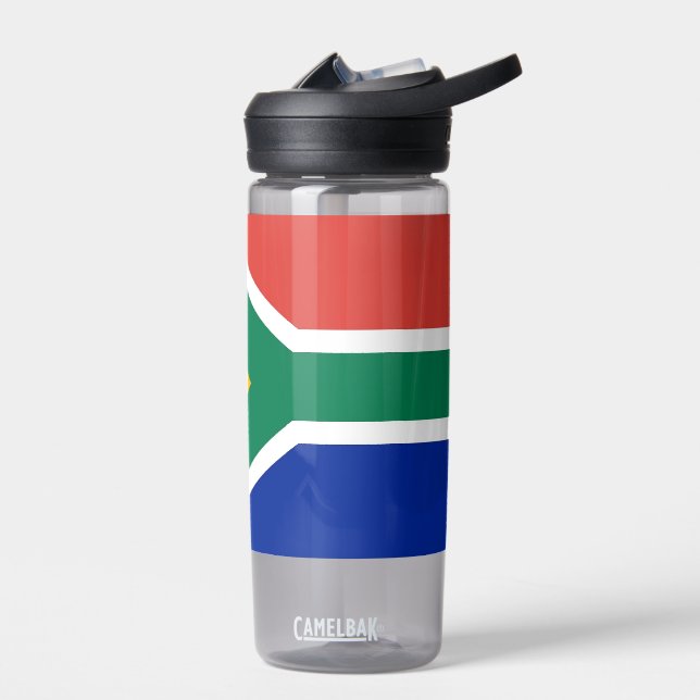 Bouteille d'eau avec drapeau d'Afrique du Sud (Gauche)