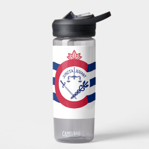 Bouteille d'eau avec drapeau de Cincinnati, États-