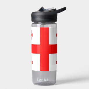 Bouteille d'eau avec drapeau de Géorgie