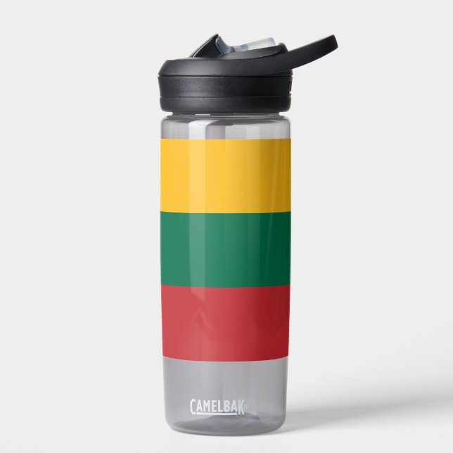 Bouteille d'eau avec drapeau de Lituanie (Gauche)