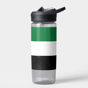 Bouteille d'eau avec drapeau des Émirats Arabes Un