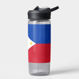 Bouteille d'eau avec drapeau des Philippines