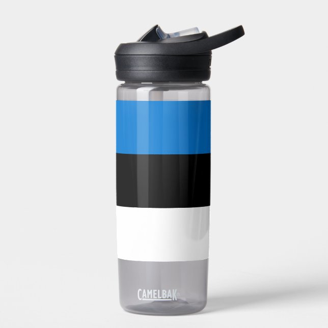 Bouteille d'eau avec drapeau d'Estonie (Gauche)