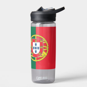 Bouteille d'eau avec drapeau du Portugal