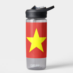 Bouteille d'eau avec drapeau du Vietnam