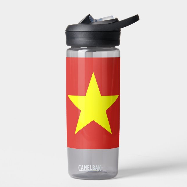Bouteille d'eau avec drapeau du Vietnam (Gauche)