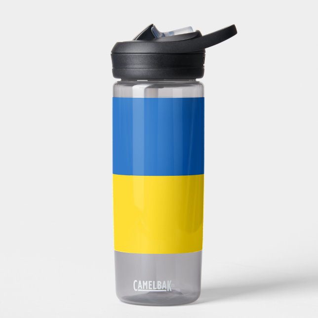Bouteille d'eau avec drapeau d'Ukraine (Gauche)