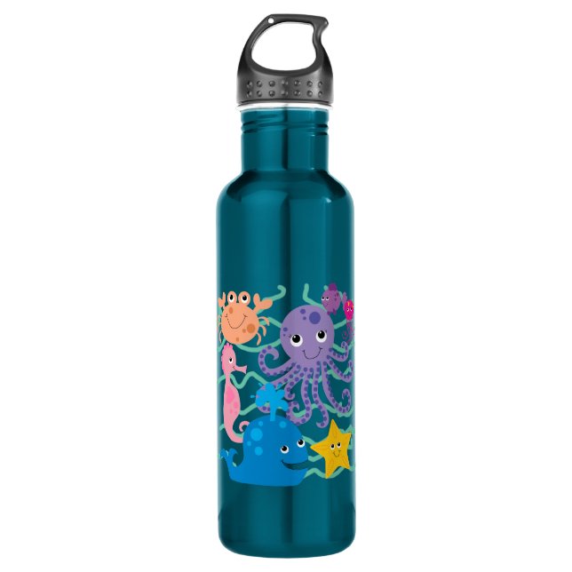 Bouteille D'eau Aventure sous-marine (Devant)
