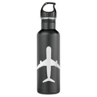 Bouteille D'eau Avion Geek Avion Pilote Papa Mari Père