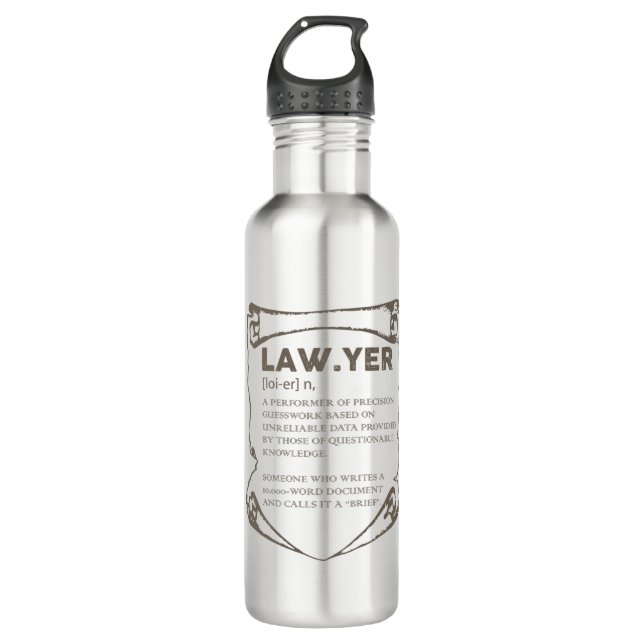 Bouteille D'eau Avocat (Devant)