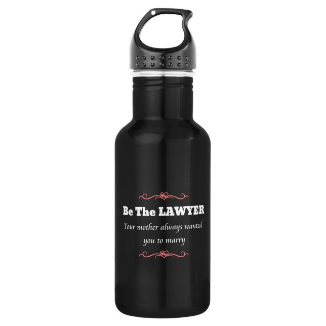 Bouteille D'eau Avocate de la Faculté de droit - Diplôme (Devant)