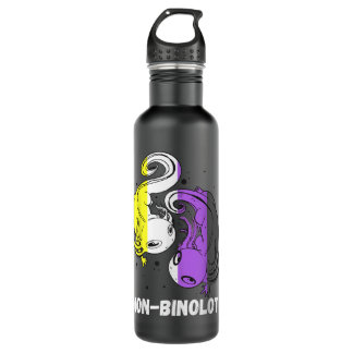 Bouteille D'eau Axolotl non binaire Genderqueer Pride LGBT non bin