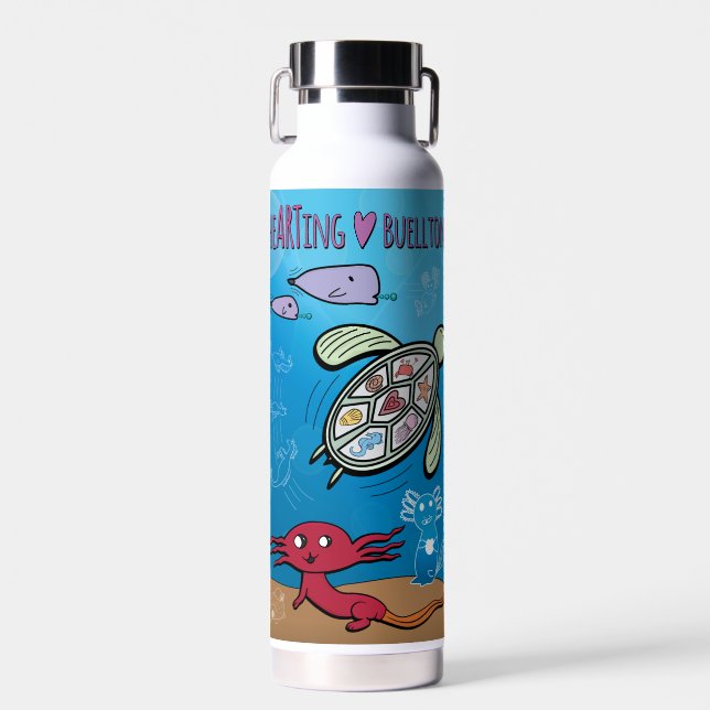 Bouteille d'eau - Axolotls Under the S - Buellton. (Avant)
