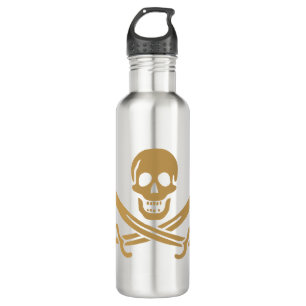 Bouteille D'eau Aztec Gold Crâne et cutlass Pirate Calico Jack