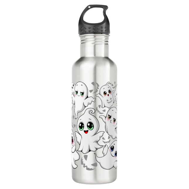 Bouteille D'eau Baby Ghosts Éffrayant mignon Halloween humeur (Devant)