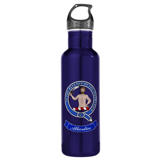 Bouteille D'eau Badge de clan Allardice personnalisé (Devant)