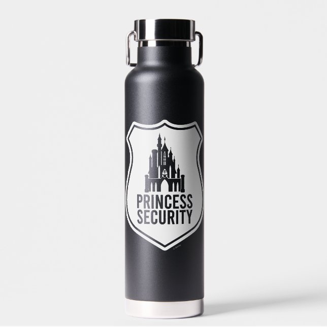 Bouteille D'eau Badge Disney Castle | Princess Security (Avant)