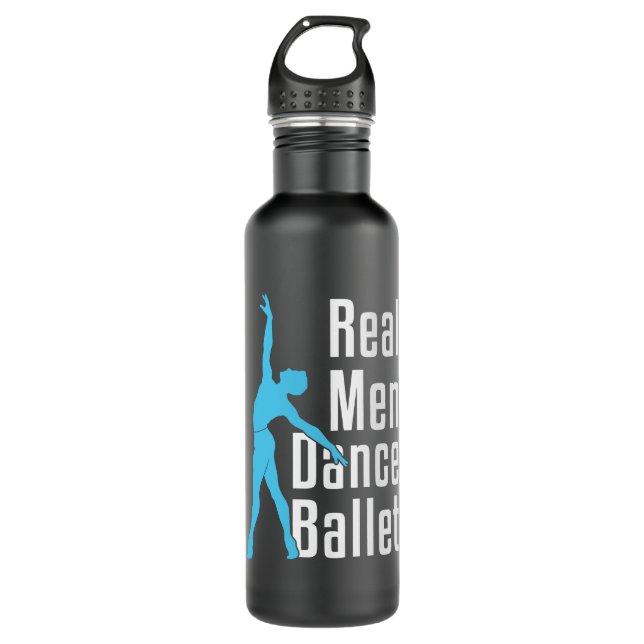 Bouteille D'eau Ballet de danse des vrais hommes (Devant)