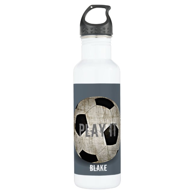 Bouteille D'eau Ballon de football customisé (Devant)