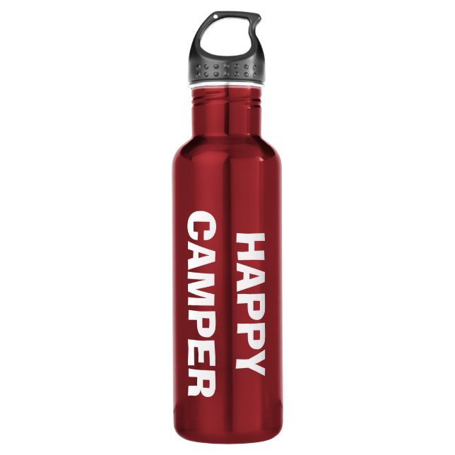 Bouteille D'eau Barron d'eau HAPPY CAMPER pour camping et RVing (Devant)
