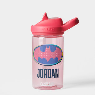 Bouteille D'eau Batman   Logo Pink Polka Dot